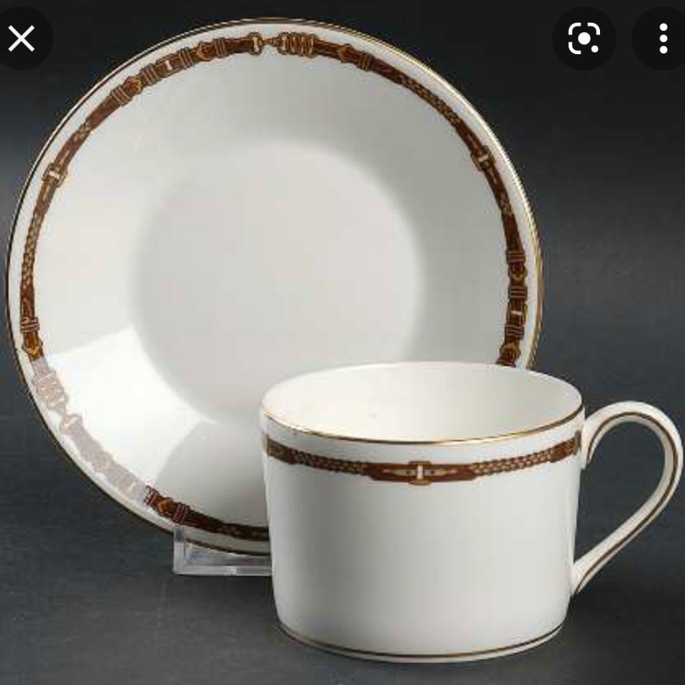 Ralph Lauren Wedgwood "Equestrian" Cup & Saucer Set